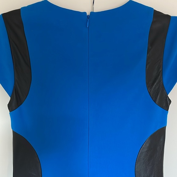 NWT Diane Von Furstenberg Pele Knit Dress with Leather Panels - Picture 6 of 12